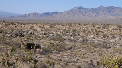 Abandoned building in the desert