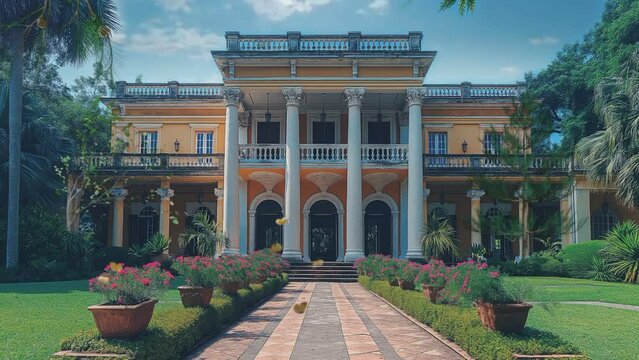 front view of the royal palace 