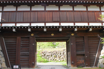 奈良県の大和郡山城の追手門