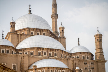 View of the Mosque of Muhammad Ali in the Citadel of Cairo.