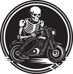 Skeletal Riders Skeletons and a Modern Motorbike