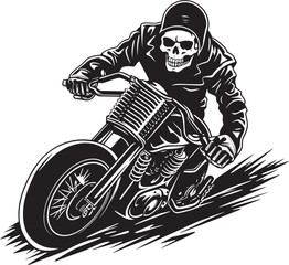 Spine Chilling Speed Skeletons and a Modern Motorbike