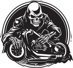 Skulls on Wheels Skeletons Rev Up Modern Motorbikes