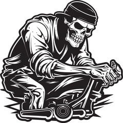 The Bone Mechanic Skeletons Customize a Modern Motorbike