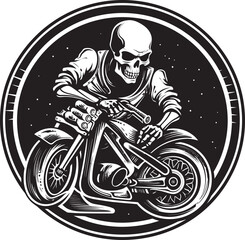 Ghostly Gears Skeletons Rev Up Modern Motorbikes
