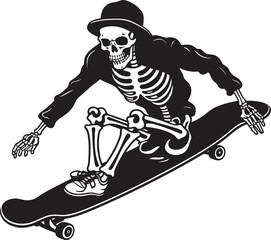Bone Boarders Conquering Concrete with Skeleton Skateboarding
