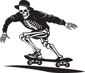 Bone Boarders Conquering Concrete with Skeleton Skateboarding