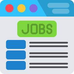 Fototapeta premium Job Search Icon