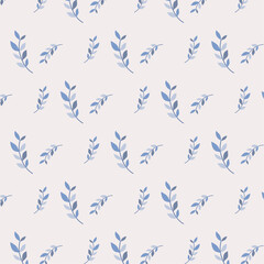 seamless pattern with leaves,  floral pattern,