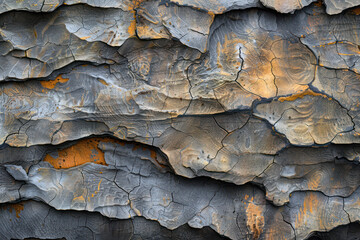 Rugged Textured Rock Formation - Geology and Natural Mineral Patterns
