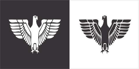 Illustration vector graphics of eagle icon