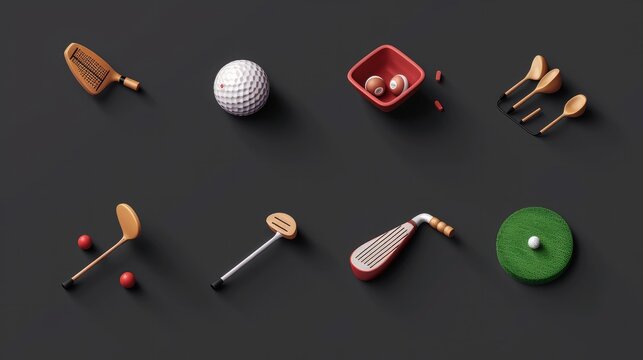 Different golf icons