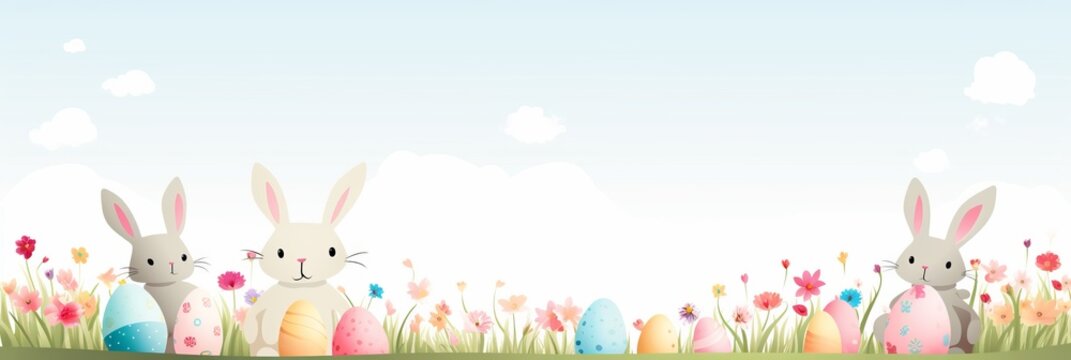 simple cartoon easter background. 