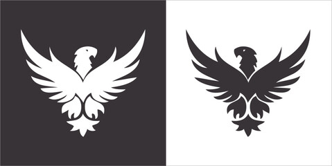 Illustration vector graphics of eagle icon