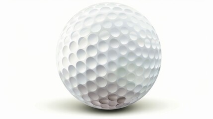 A vector illustration of a golf ball isolated against a white background
