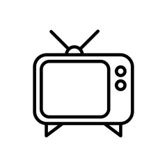 Tv icon vector. television icon vector