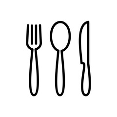 spoon and fork icon vector. spoon, fork and knife icon vector. restaurant icon