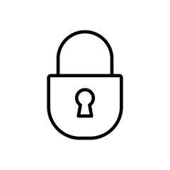 Lock icon vector. Padlock icon vector. Encryption icon. Security symbol
