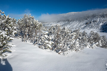 Landscape of Rila mountain near Musala peak, Bulgaria
