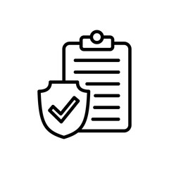 Insurance icon vector. insurance symbol vector