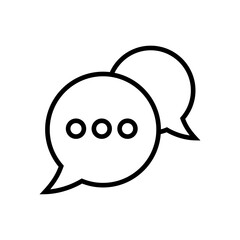 Chat icon vector. speech bubble icon. comment icon vector. message. contact us