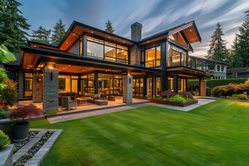 Fototapeta premium Luxury modern house