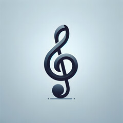Obraz premium treble clef icon