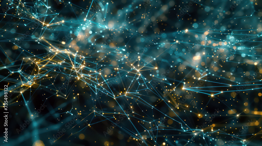 Wall mural activity of neural network synapses in biotechnological research