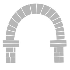 stone arch vector icon