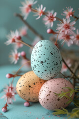 Naklejka na ściany i meble Easter eggs decoration