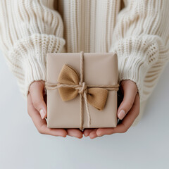 hand holding a gift box