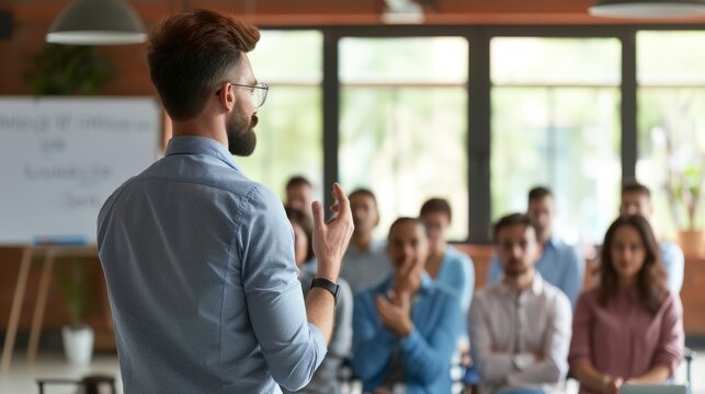 Workshop or Training Session: A QA expert leading a workshop or training session for a group of professionals.