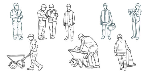 Worker Activity In The Contructions