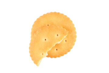 Round crackers isolated transparent