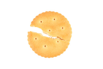 Round crackers isolated transparent