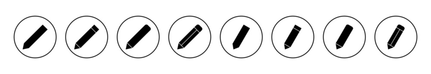Pencil icon set vector. pen sign and symbol. edit icon vector