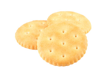 Round crackers isolated transparent