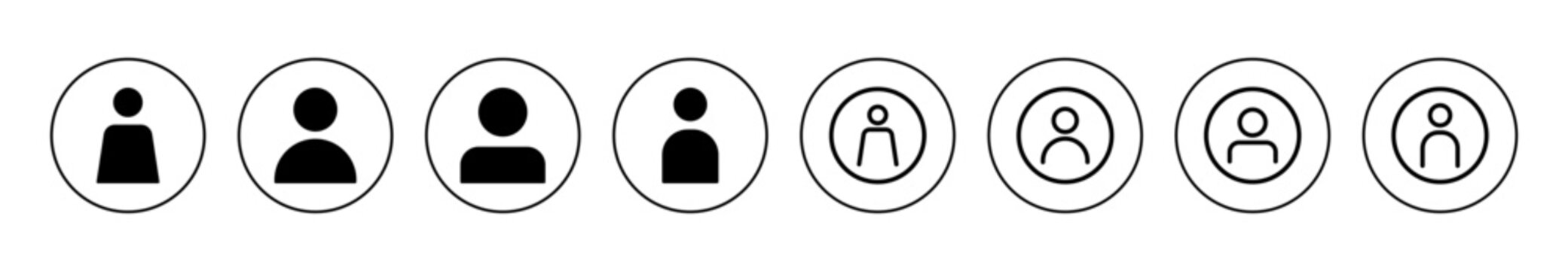 User Icon set vector. person sign and symbol. people icon.