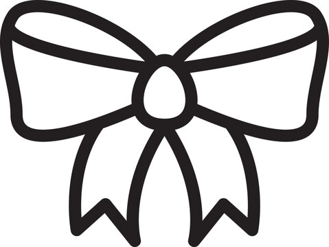 recommend clip art: Ribbon Bow Outline