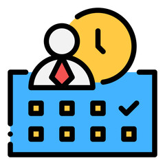 employee shift icon