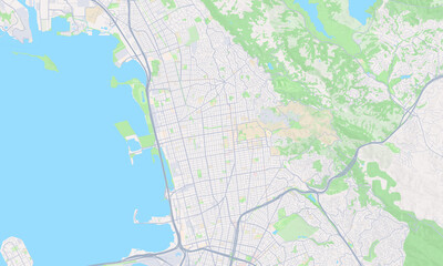 Berkeley California Map, Detailed Map of Berkeley California