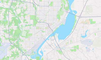 Peoria Illinois Map, Detailed Map of Peoria Illinois