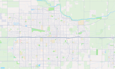 Visalia California Map, Detailed Map of Visalia California