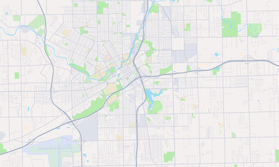 Flint Michigan Map, Detailed Map of Flint Michigan
