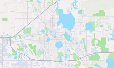 Lakeland Florida Map, Detailed Map of Lakeland Florida