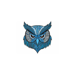 Owl vector for logo or icon,clip art, drawing Elegant minimalist style,abstract style Illustration,owl colorful logo