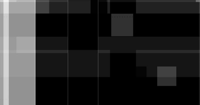 Geometric rectangle stripes abstract cartoon background 3 overlay. Black and white stripes and rectangles loop animation good for business or any other project.
