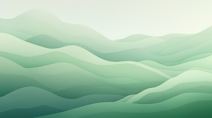 Abstract green background with waves  - obrazy, fototapety, plakaty