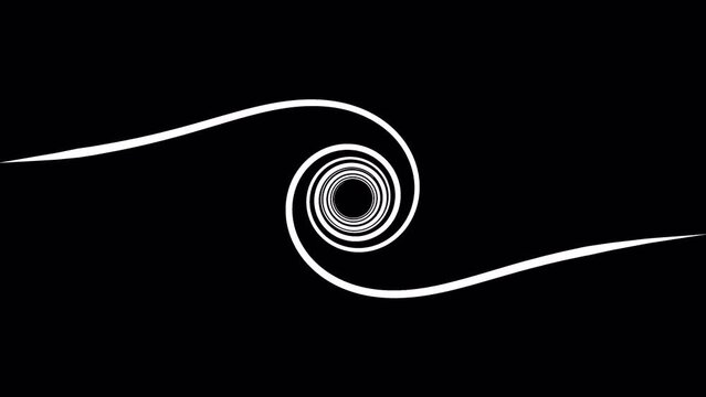 Elegant and Slow Lituus Spiral Animation