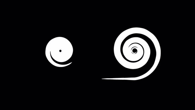 Symmetrical Double Ended Euler Spiral Tribal Snake